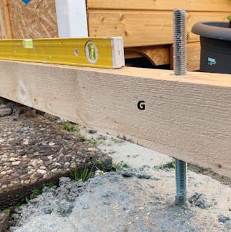 Isolert anneks: Punktfundament til isolert anneks med terrasse Isolert anneks: Punktfundament til isolert anneks med terrasse